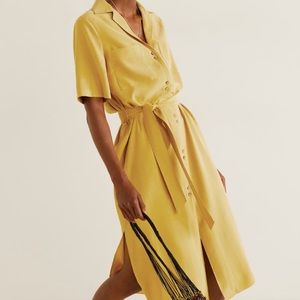 Mango Brand NEW Yellow mid-max dress